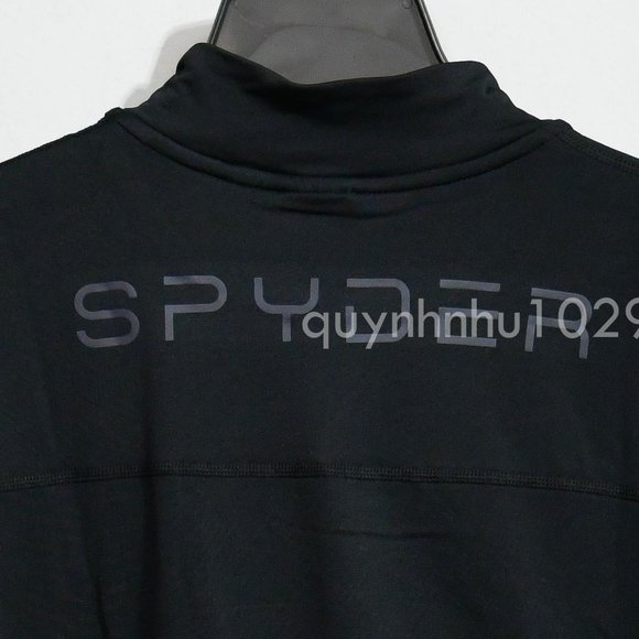 NWT Spyder Men’s 1/4 zip pullovers in  black - Picture 6 of 6